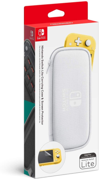 Игровая приставка Nintendo Switch Lite (кораллово-розовый) + Чехол