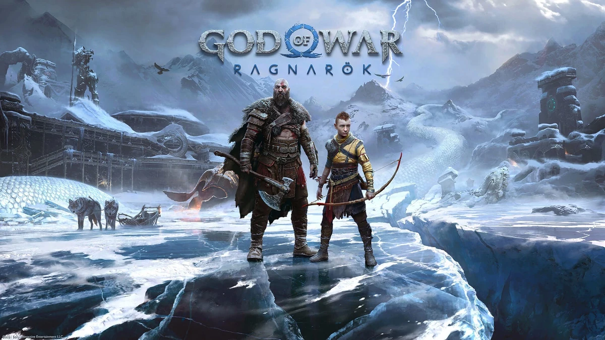 Кратос и Атрей в God of War Ragnarok на PS5
