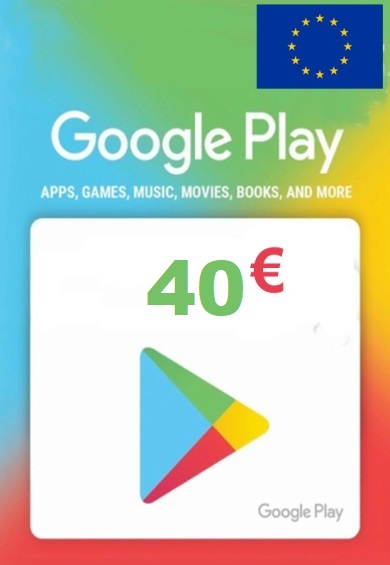 Карта пополнения Google Play 40 Евро