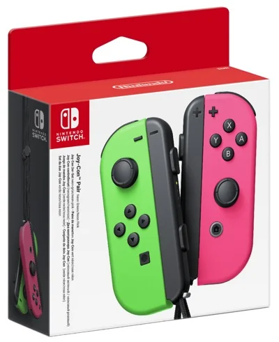 Набор геймпадов Joy-Con (неоновый зеленый/неоновый розовый) (Switch) картинка