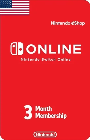 Подписка Nintendo Online 3 месяца (США)
