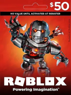 Карта пополнения Roblox 50 Долларов