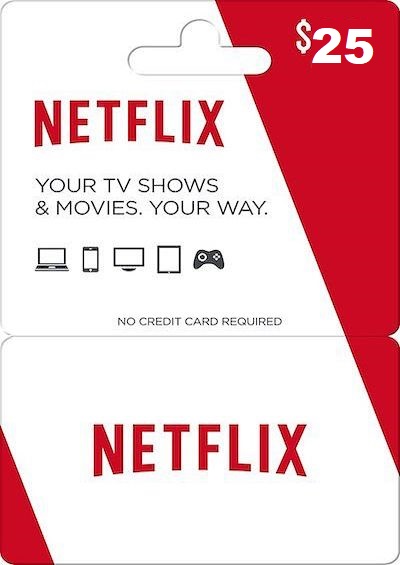 Карта пополнения Netflix 25 USD (США)