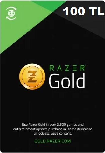 Карта пополнения Razer Gold 100 Лир (Турция)