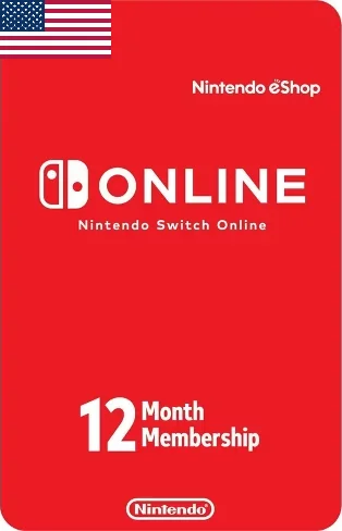 Подписка Nintendo Online 12 месяцев (США)