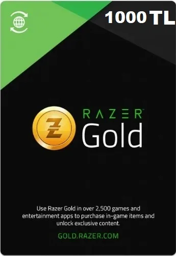 Карта пополнения Razer Gold 1000 Лир фото