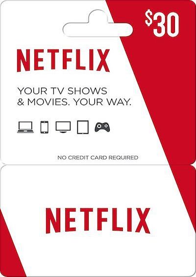 Карта пополнения Netflix 30 USD (США)