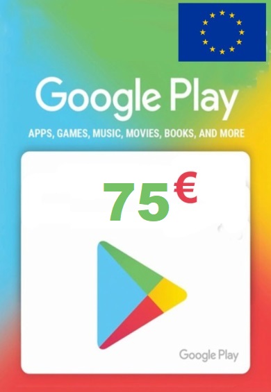 Карта пополнения Google Play 75 Евро