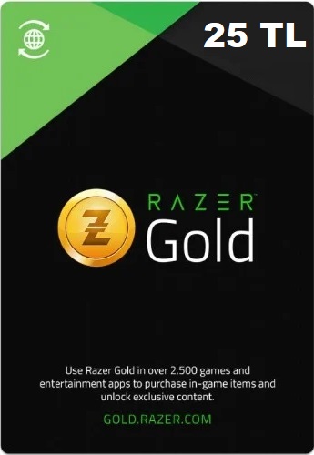 Карта пополнения Razer Gold 25 Лир (Турция)