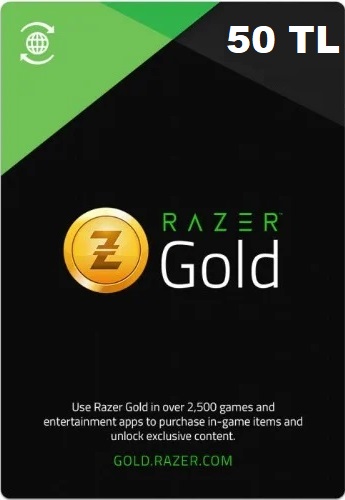 Карта пополнения Razer Gold 50 Лир (Турция)