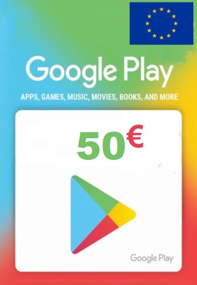 Карта пополнения Google Play 50 Евро