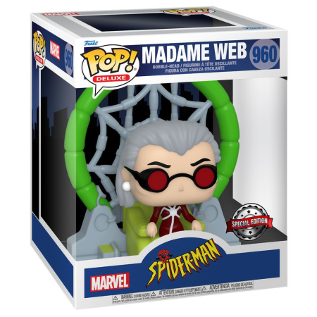 Фигурка Funko POP! Deluxe Bobble Marvel Animated Spider-Man Madame Web (Exc) 58869 картинка