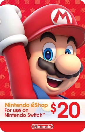 Карта пополнения Nintendo Eshop 20$ (США) фото