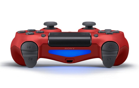 Геймпад DualShock 4 Magma Red V2 - вид спереди