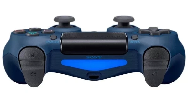 Геймпад DualShock 4 Midnight Blue V2 - вид спереди