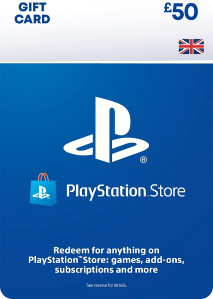 Карта Пополнения PSN 50 Фунтов