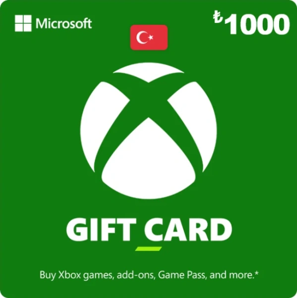 Пополнение кошелька Xbox Live 1000 Лир (активация сотрудником)