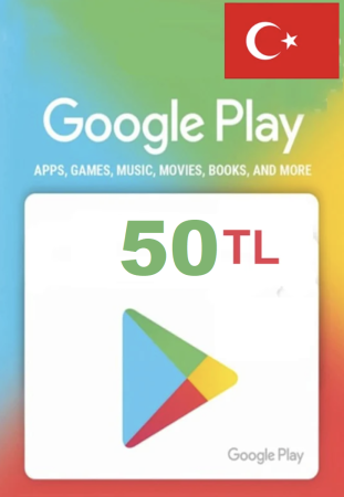 Карта пополнения Google Play 50 TL (Турция)