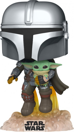 Фигурка Funko POP! Bobble: Star Wars: Mandalorian: Mando Flying w/Jet 50959