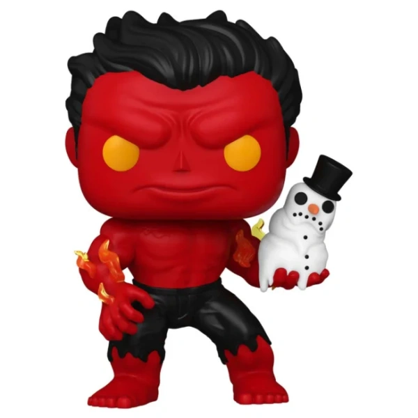 Фигурка Funko POP! Bobble Marvel Holiday S4 Red Hulk (1439) 80034 картинка
