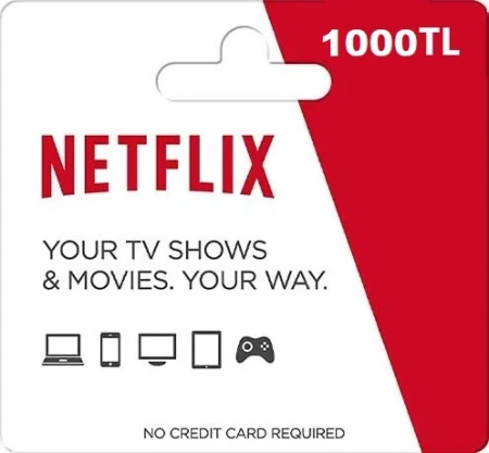 Карта пополнения Netflix 1000 TL (Турция) фото