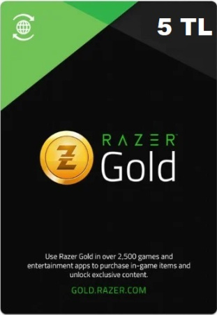 Карта пополнения Razer Gold 5 Лир (Турция)