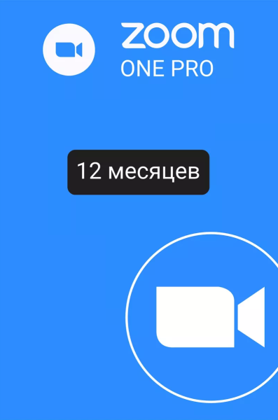 Подписка Zoom One Pro 12 месяцев (оформление первый раз)