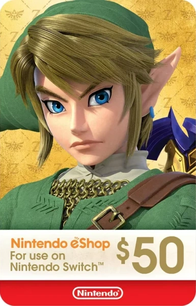 Карта пополнения Nintendo Eshop 50$ (США)