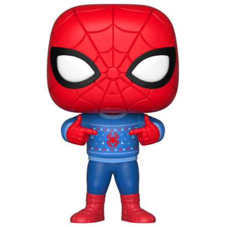 Фигурка Funko POP! Bobble Marvel Holiday Spider-Man w/ Ugly Sweater (397) 33983 картинка