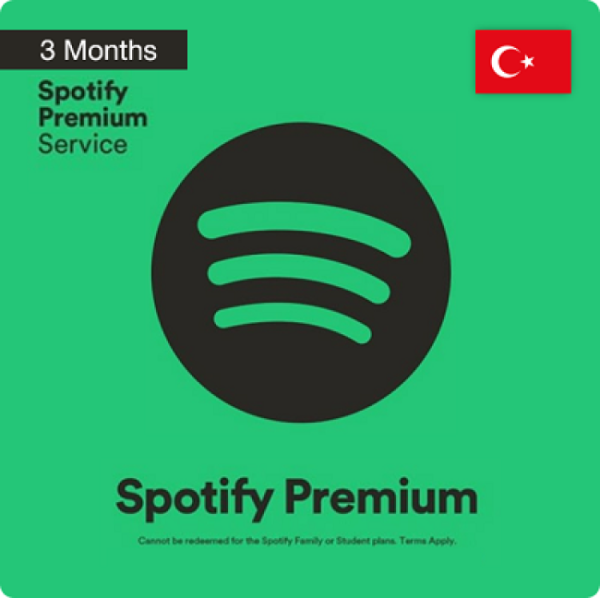 Spotify Premium 3 месяца Турция (активация сотрудником)