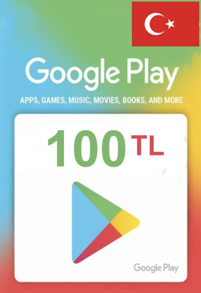 Карта пополнения Google Play 100 TL (Турция)