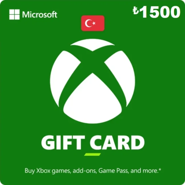 Пополнение кошелька Xbox Live 1500 Лир (активация сотрудником) фото