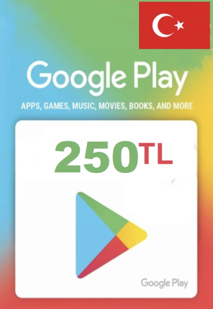 Карта пополнения Google Play 250 TL (Турция)